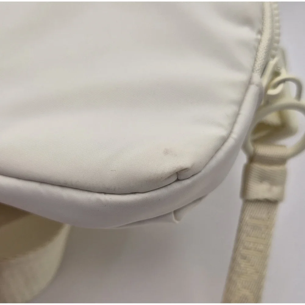 Thacker NYC Ella Phone Bag Ivory Crossbody Purse Minimalist Adjustable Strap